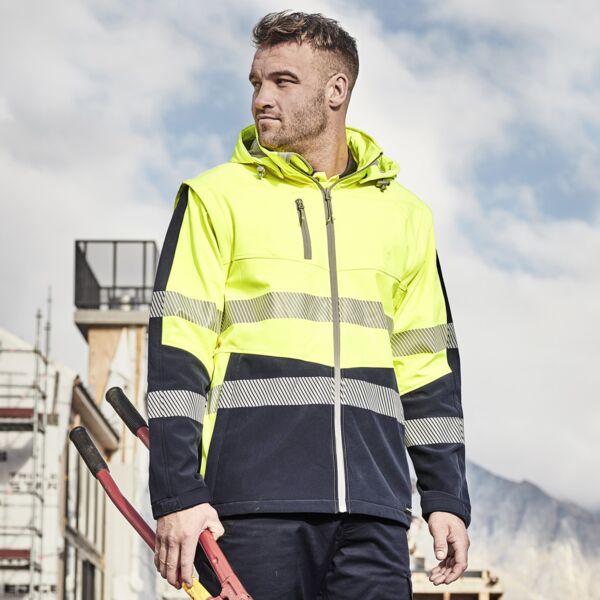 Syzmik Unisex Streetworx 2 In 1 Stretch Softshell Jacket Thumbnail