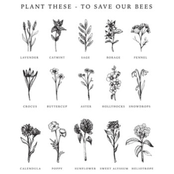 Flowers for Bees - AS Colour Kids Longsleeve Tee Design