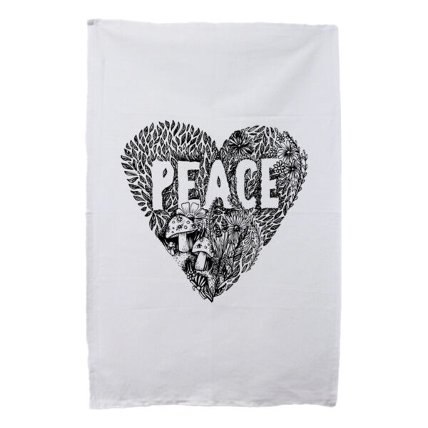 Peace Love and Mushrooms  - Tea Towel Thumbnail