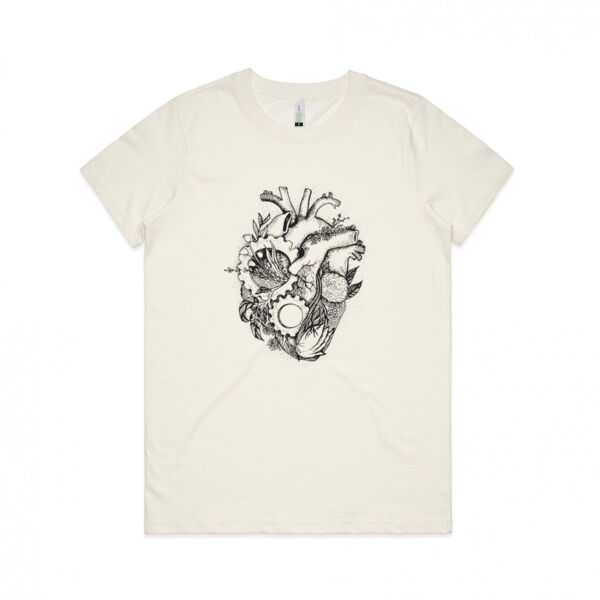 I Heart Nature - Womens Maple Organic Tee Thumbnail