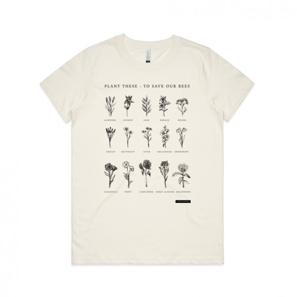 Flowers for Bees   - Womens Maple Organic Tee Thumbnail