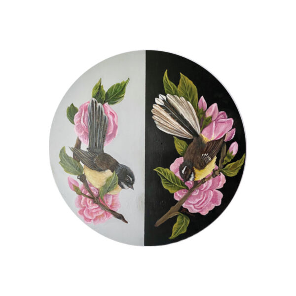 Piwakawaka in the Roses Thumbnail