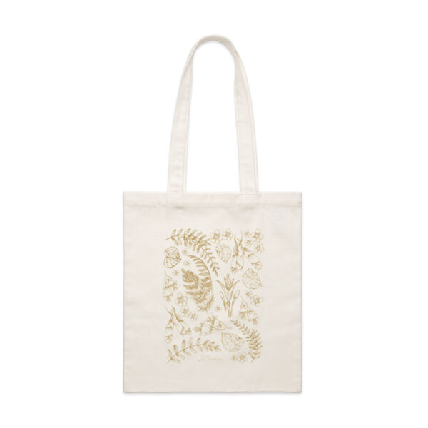 New Zealand Native Leaves and Flowers - AS Colour Parcel Tote Thumbnail
