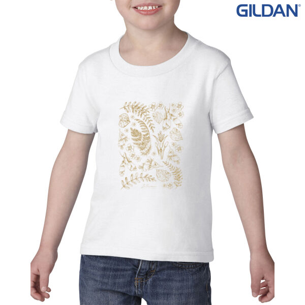 New Zealand Native Leaves and Flowers - Gildan Toddler Heavy Cotton T-Shirt Thumbnail