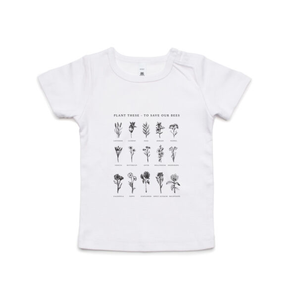 Flowers for Bees - AS Colour Organic Infant Wee Tee Thumbnail