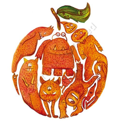 Orange Monster Poster Thumbnail