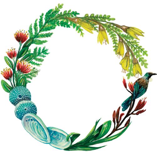 Kiwiana wreath santa Thumbnail